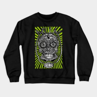 Mexican skull, day of the dead cinco de mayo Mexico Sugar Crewneck Sweatshirt